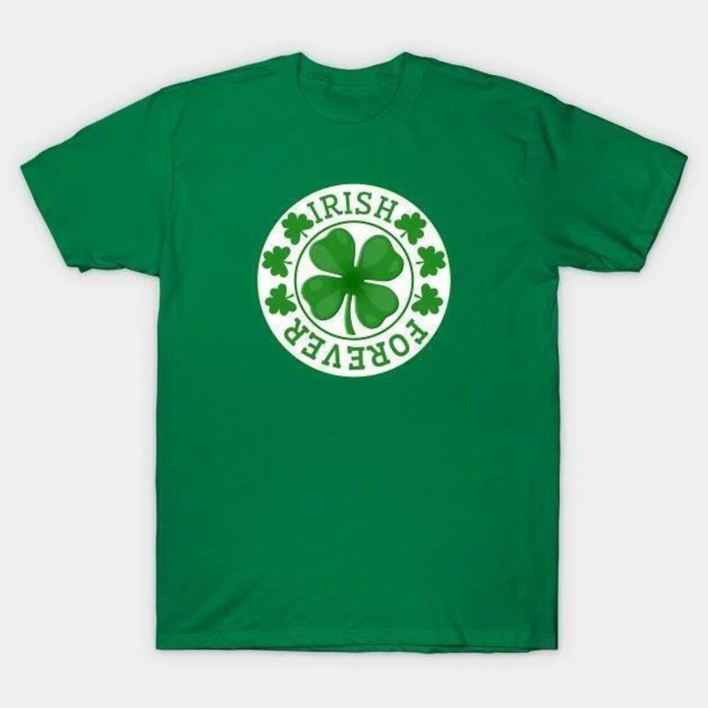 St Patricks Day Irish Forever Shamrock Logo Tshirt